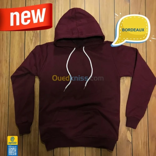 Sweat à capuche vierge 