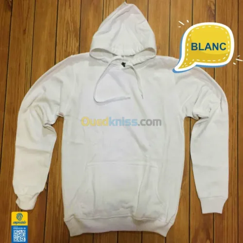 Sweat à capuche vierge 