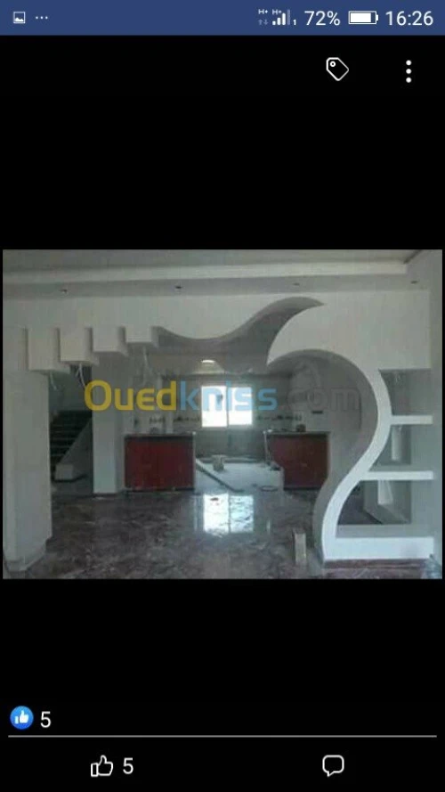 Placo plâtre peinture moderne