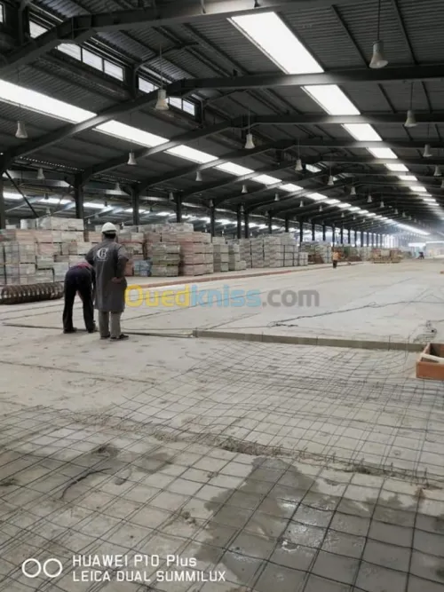 Dallage industriels en truel mecanique