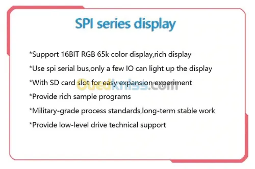 TFT LCD Couleur 3.2/3.5/4.0 Tactile SP 