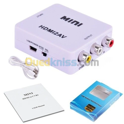 Convertisseur VGA HDMI RCA AV CVBS BNC