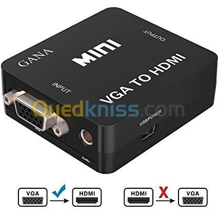 Convertisseur VGA HDMI RCA AV CVBS BNC