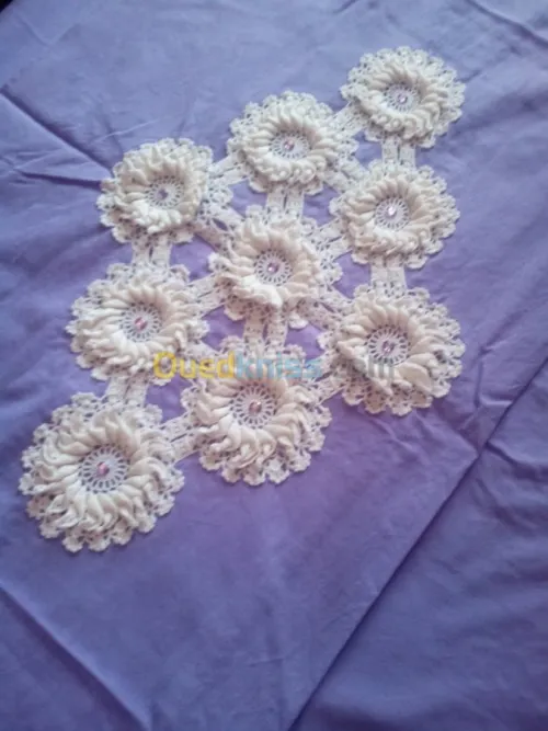 Couvre lit au crochet