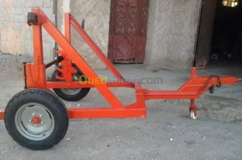 Remorque porte touret  - dérouleuse - 