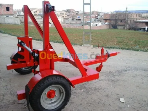 Remorque porte touret  - dérouleuse - 