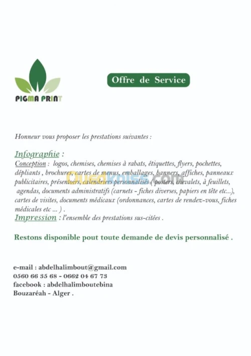 infographie - impression
