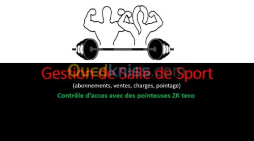Gestion salle de sport avec poiteuse