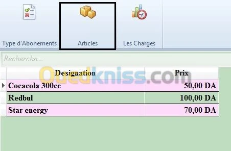 Gestion salle de sport avec poiteuse