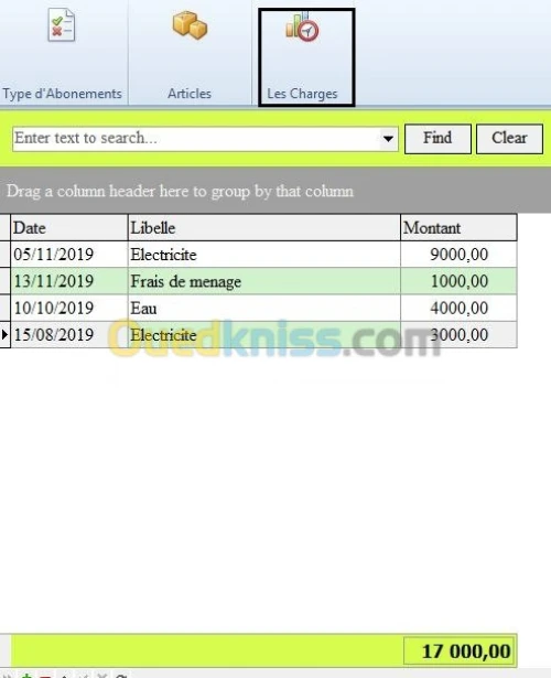 Gestion salle de sport avec poiteuse