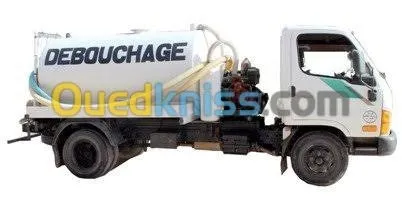 Camion hydrocurur vidangeur Débouchage