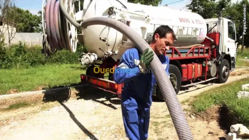Camion hydrocurur vidangeur Débouchage
