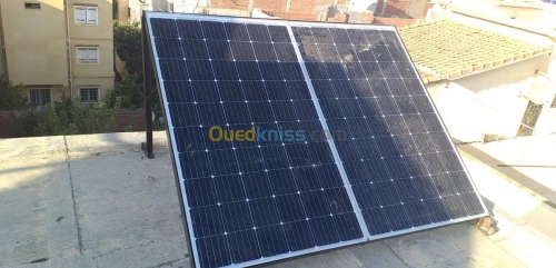 installation des panneaux solaire et 