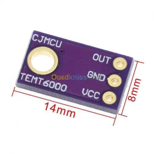 capteur arduino de lumière TEMT6000 