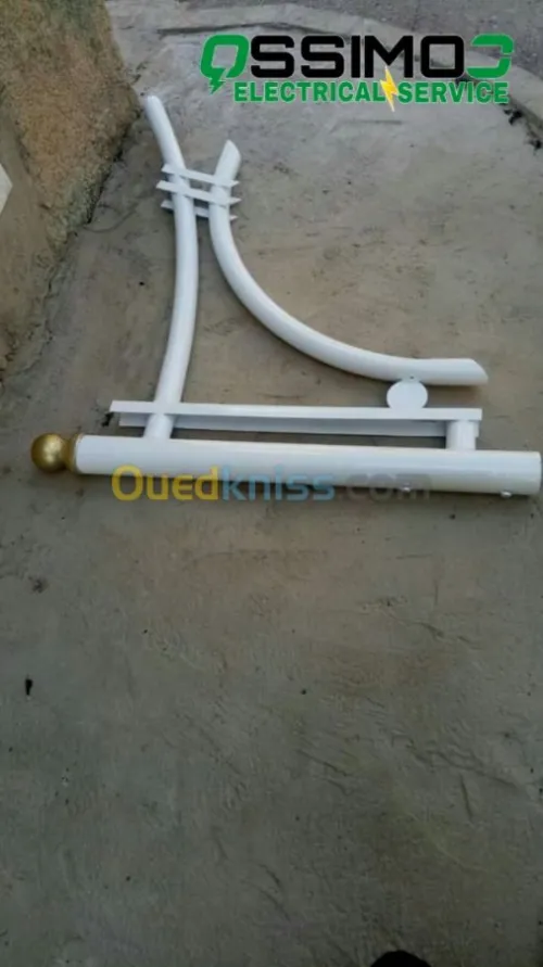 Fabrication Candélabre éclairage publi