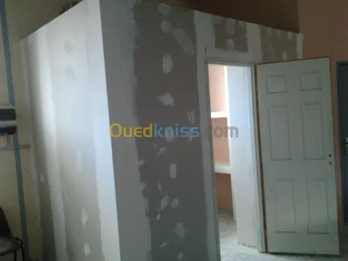 pose de faux plafond cloison décoratio