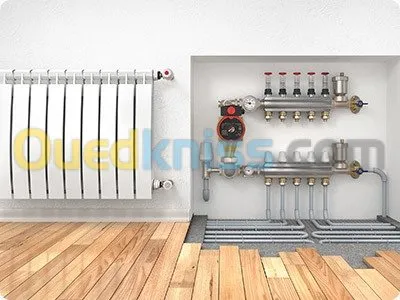 التركيب الصحي والغاز و التدفئة المركزي