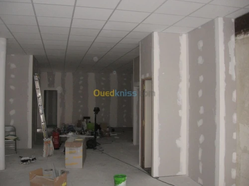 Travaux de placoplâtre