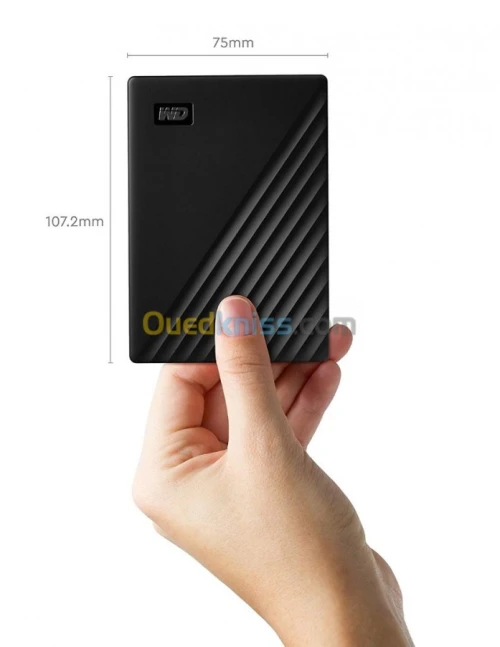 WD MY PASSPORT 5TB - DISQUE DUR EXTERNE HDD - USB 3.2 GEN 1 I USB 3.0 - BACKUP - ORIGINALE - BLACK