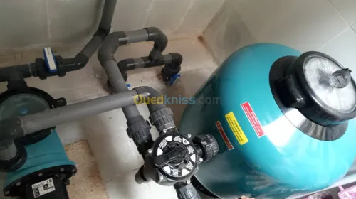 Installation filtration des piscines