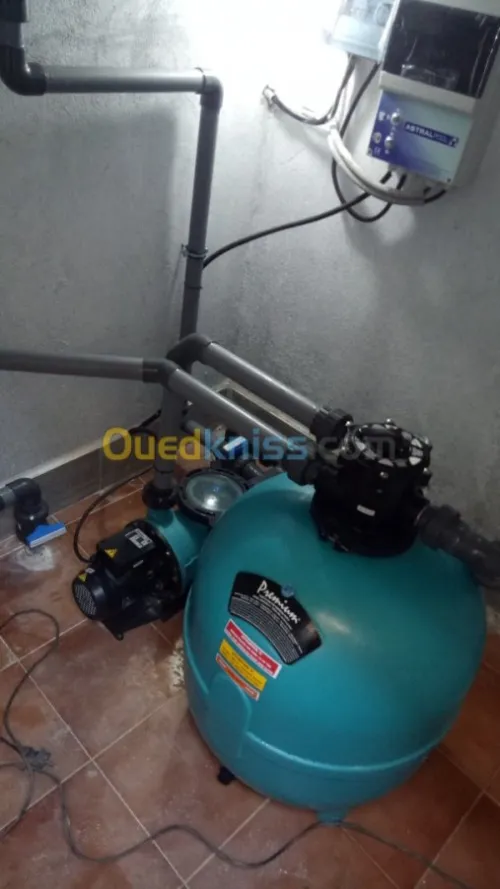 Installation filtration des piscines