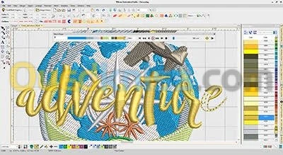 Dessiné sur le Wilcom gratuit