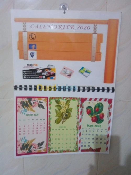 calendrier personnalisé 