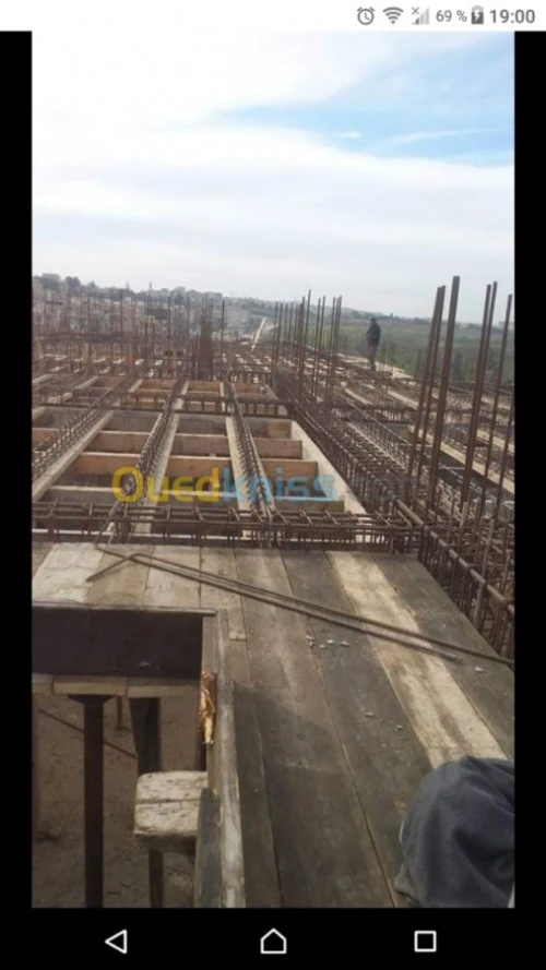 Travaux béton coffrage