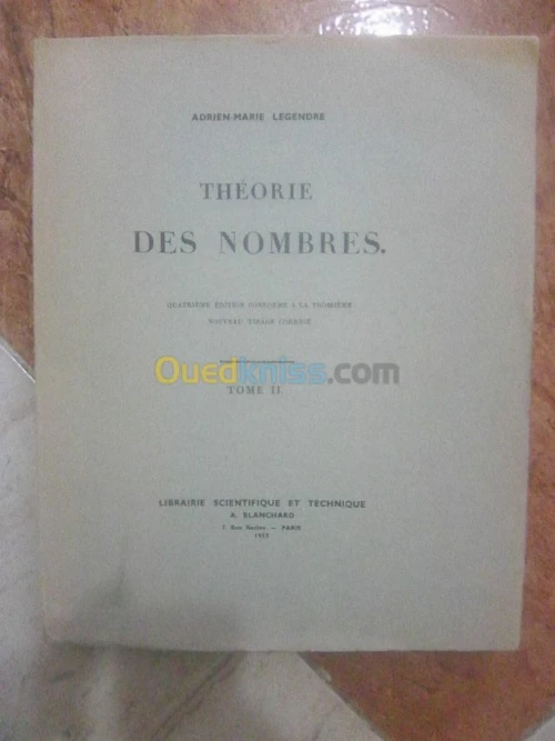 ALGEBRE ET THEORIE DES NOMBRES