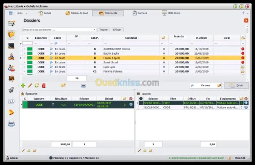 HautoEcole gestion d'une auto école