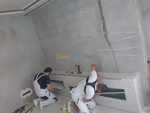 placoplatre faux plafond BA13 et PVC -