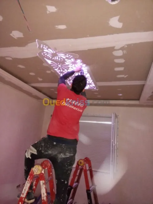 placoplatre faux plafond BA13 et PVC -