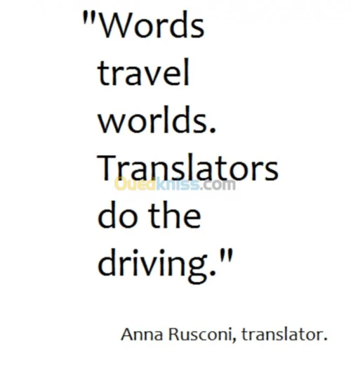 Traduction: anglais, français, italien