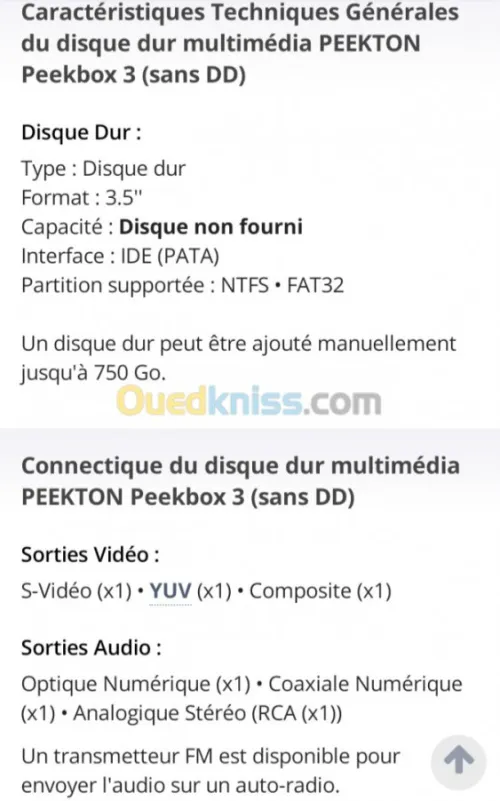 MULTI MÉDIA PLAYER 