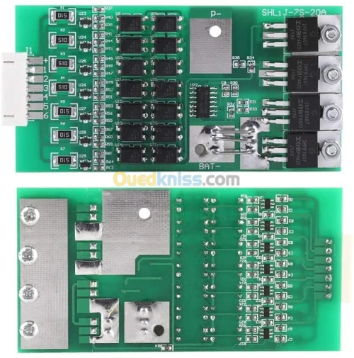 chargeur BMS batterie 7S 24V 20A pour Batterie Lithium 18650 vélo trottinette électrique