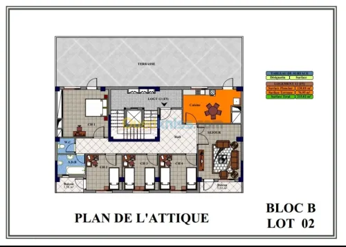 Vente Appartement F2345 Alger Bordj el kiffan