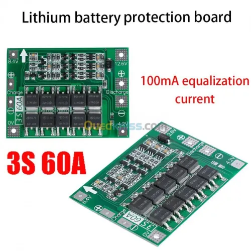 Bms 3S /20A 25A 40A 60A 100A ARDUINO Batterie Lithium 18650 vélo trottinette électrique