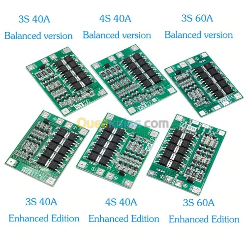 Bms 3S /20A 25A 40A 60A 100A ARDUINO Batterie Lithium 18650 vélo trottinette électrique