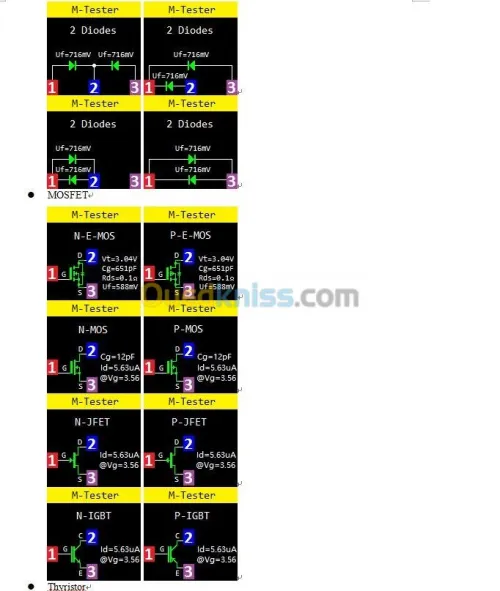  LCR testeur composants des electronique Arduino 