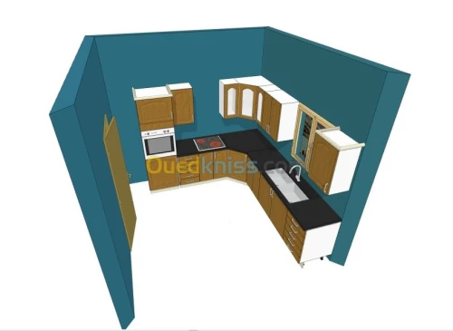Création cuisine équipée 3D 