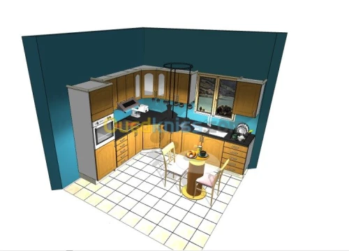Création cuisine équipée 3D 