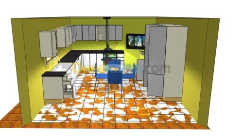 Création cuisine équipée 3D 