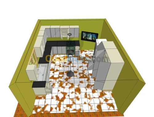 Création cuisine équipée 3D 