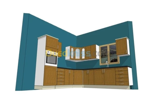 Création cuisine équipée 3D 