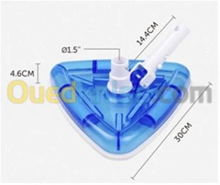 Balai aspiration fond piscine triangle