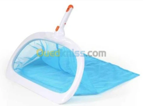 Épuisette de fond piscine  grand filet
