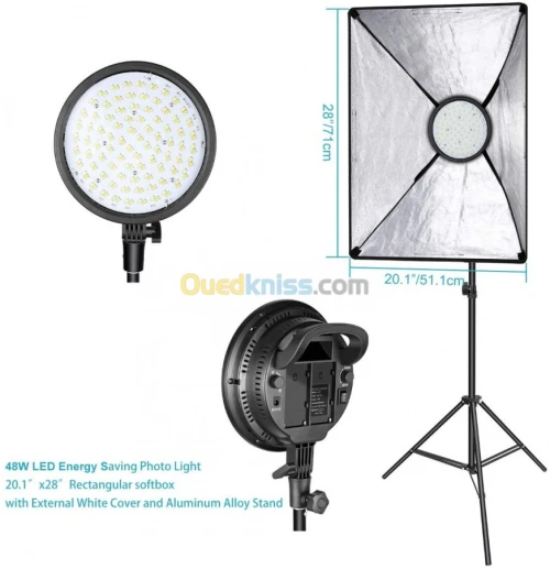 Kit d'Eclairage LED SoftBox Réglable