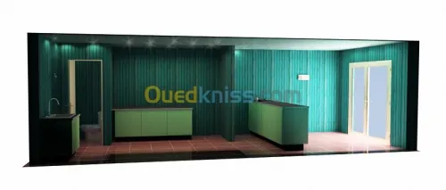 Création cuisine équipée 3D 