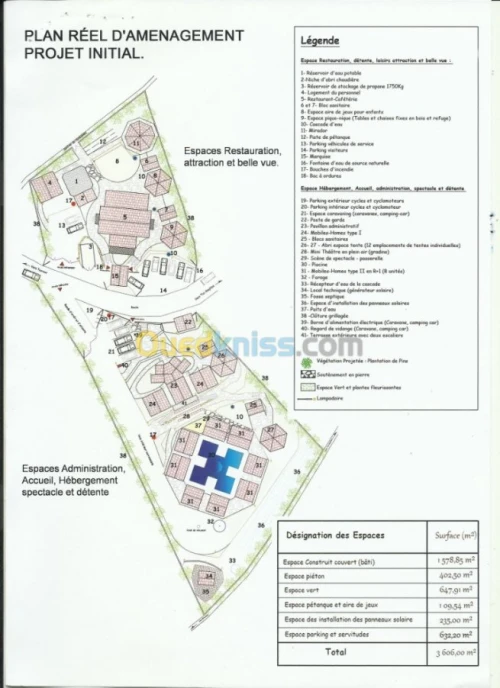 Liquidation d'un site touristique 