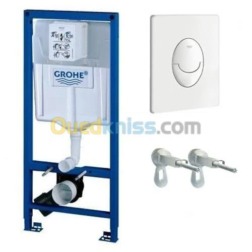 Chasse Encastrée GROHE plque chromée
